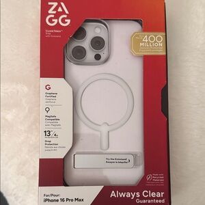 ZAGG Always Clear Case for iPhone 16 Pro Max - White